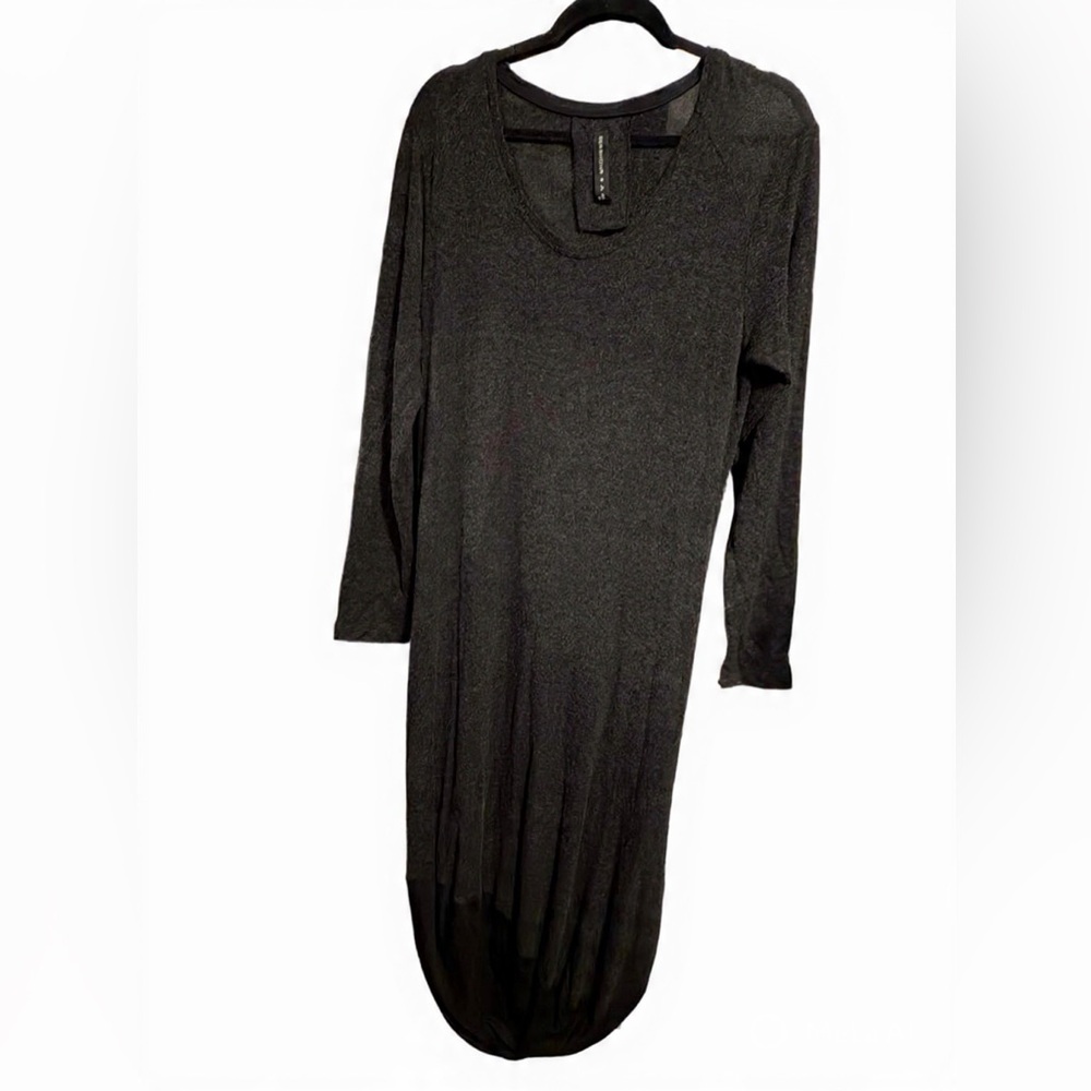 Gershon Bram- Black Lagenlook Cocoon Dress- Israeli Designer Minimalist- Medium